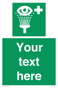 Custom Eye Wash Station Sign